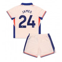 Maglia Calcio Chelsea Reece James #24 Seconda Divisa Bambino 2024-25 Manica Corta (+ pantaloncini)